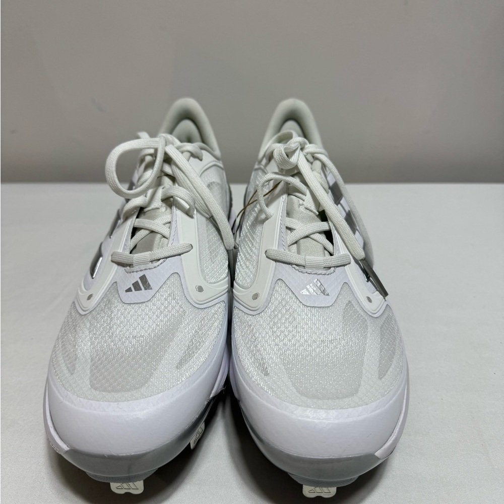 Adidas PureHustle 2 Elite Metal Womens Softball Cleats, White Silver, 8 Unisex - Picture 3 of 6